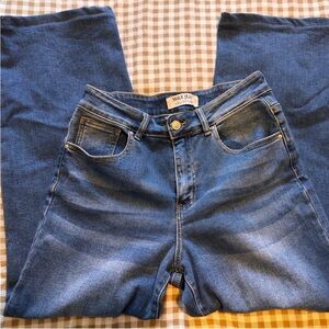 Wax Jean Women's Dark Blue Flare Jeans